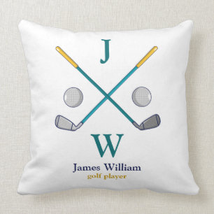 Coussin polo de joueur de golf personnalisé