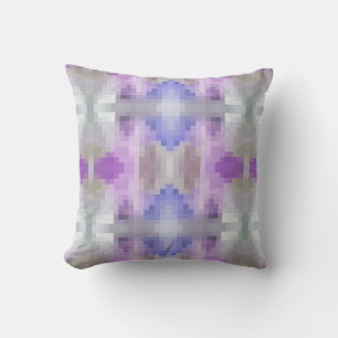 Coussin Polygonal géométrique violet violet bleu pixel car