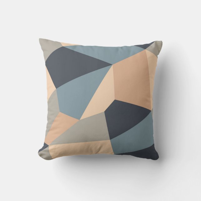 Coussin Polygonal variegated seamless pattern. multi-color (Recto)