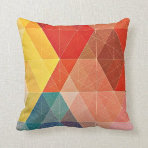 Coussin Polygone Abstrait