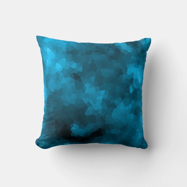 Coussin Polygone bleu (Recto)