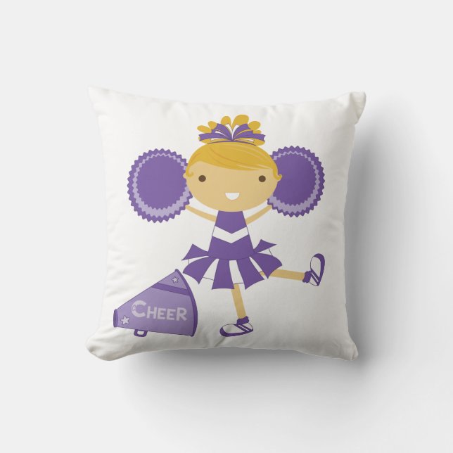Coussin Pom-pom girl dans le pourpre (Recto)