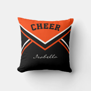 Coussin Pom-pom girl 📣 en orange