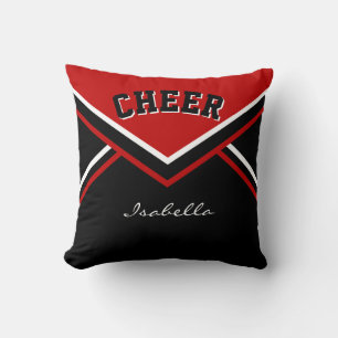 Coussin 📣 pom-pom girl en rouge foncé