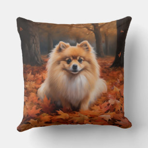 Coussin Poméranie en automne Feuilles Automne Inspire