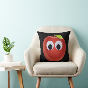 Coussin Pomme, fruit rouge aux yeux de dieu - Personnalisé
