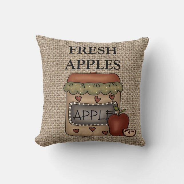 Coussin Pommes fraîches de campagne (Recto)