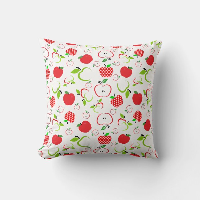 Coussin Pommes rouges et vertes (Recto)