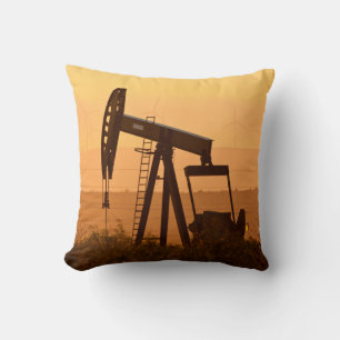 Coussin Pompe jack pompant de l'huile au Texas occidental,