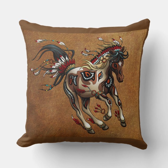 Coussin poney peint (Recto)