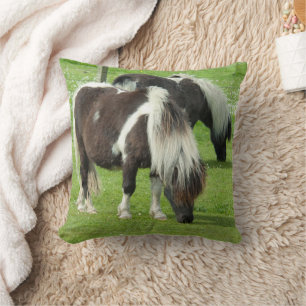 Coussin Poneys de peinture Shetland pur-sang