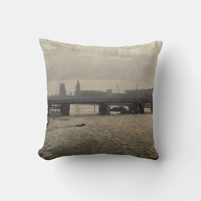 Coussin Pont de Hungerford de pont de Waterloo (Recto)
