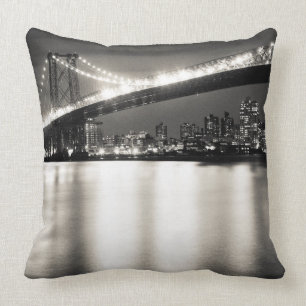 Coussin Pont de Williamsburg à New York City la nuit