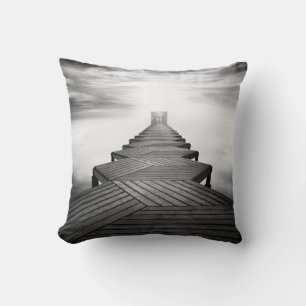 Coussin Pont en bois au-dessus de la mer