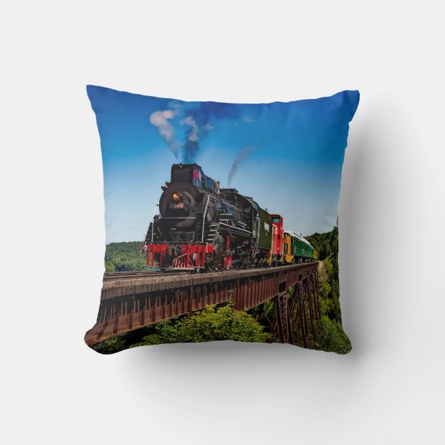 Coussin Pont ferroviaire vintage (Recto)