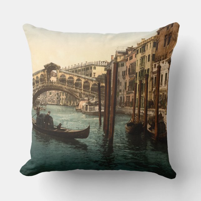 Coussin Pont I, Venise, Italie de Rialto (Recto)