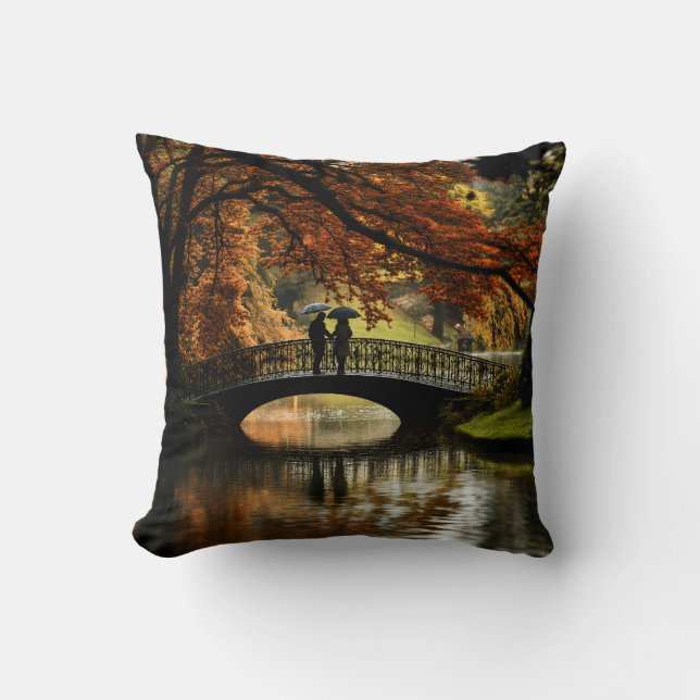 Coussin Pont Romantique - Célébrez l'Amour (Recto)