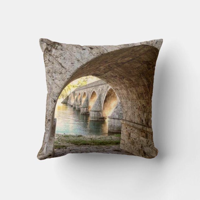 Coussin Pont sur Drina (Verso)