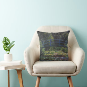 Coussin Pont sur le bassin aux nymphéas par Claude Monet