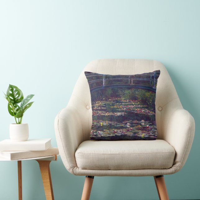 Coussin Pont sur le bassin aux nymphéas par Claude Monet (Chaise)