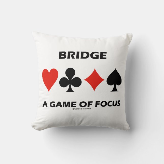 Coussin Pont Un Jeu De Focus Humour De Pont En Double (Recto)