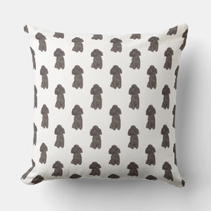 Coussin Poodle (noir)