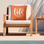 Coussin Pool Life Orange<br><div class="desc">Faites une déclaration pour votre maison ou un don comme cadeau amusant, ce coussin extérieur orange présente votre nom de famille, année établie, et "Pool life parce que les plages être salé" en lettres chic. Modifiez la couleur à l'aide des outils Zazzle Edit. CORRESPONDANCE d'objets dans notre collection.</div>
