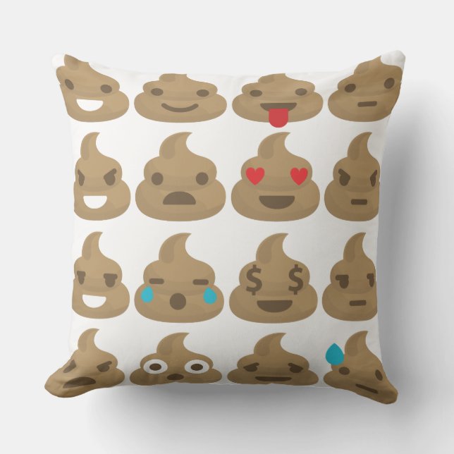 Coussin poop emojis (Recto)
