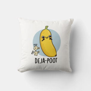 Coussin Poot de deja Funny Banana Double Pun de panier