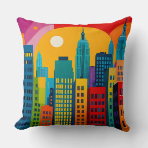 Coussin Pop Art de New York