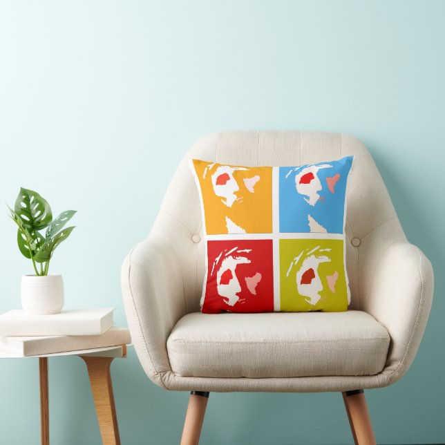 coussin pop art jésus christ (Chaise)