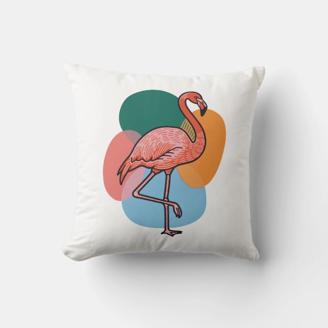 Coussin Pop Flamant (Recto)