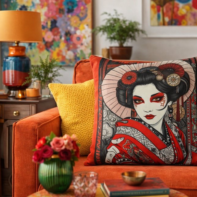 Coussin Pop Geisha (Créateur téléchargé)