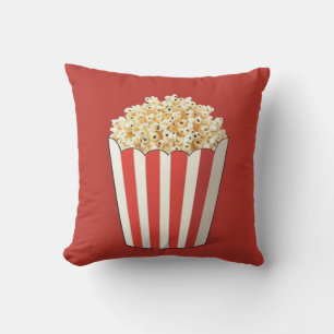Coussin Popcorn dans un Arrière - plan rouge