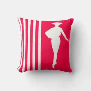 Coussin Poppy Grandes Modernes avec Silhouette Mode
