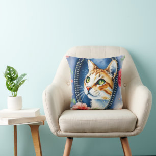 Coussin Populaire Belle Aquarelle Cute Collection de chats