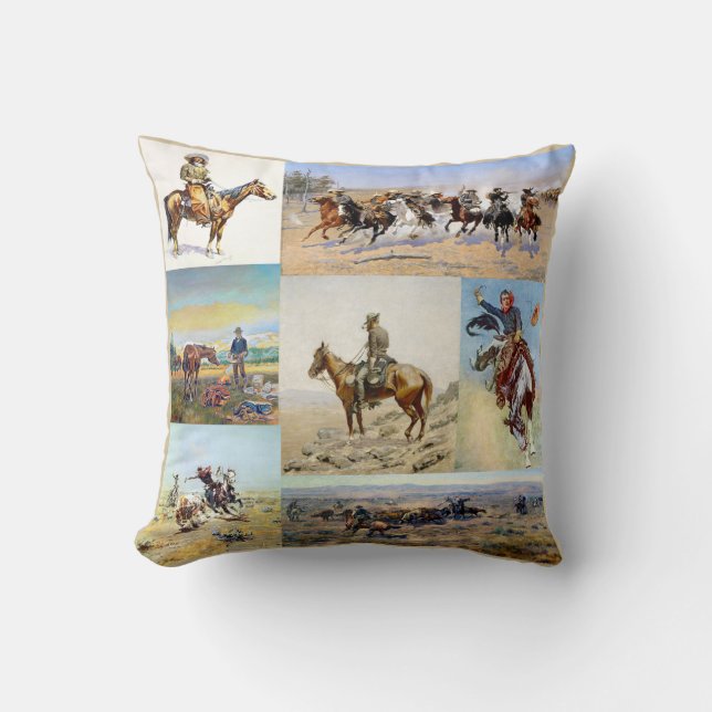 Coussin Populaire occidental de cowboy (Recto)