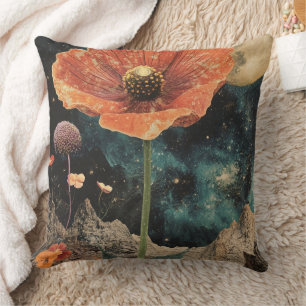 Coussin Populaire Orange Sous La Lumière De La Lune