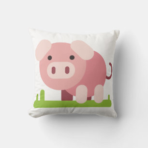 Coussin Porcelet rose joyeux