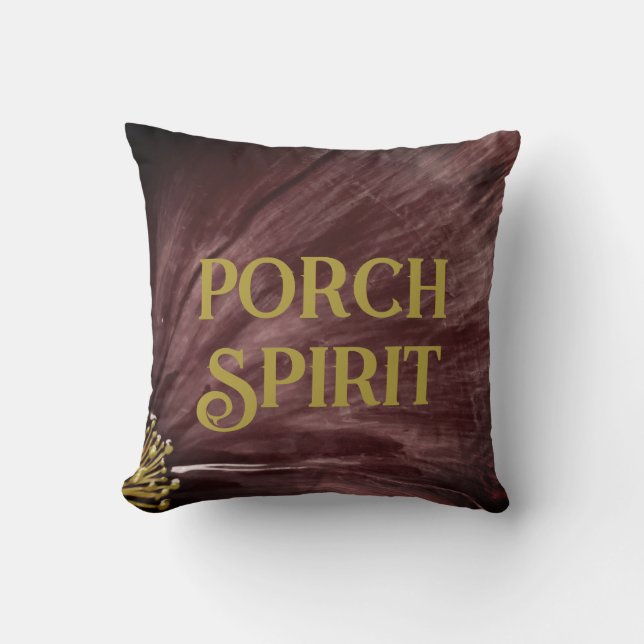 Coussin Porch Spirit / Porch Love / Fog / (Recto)