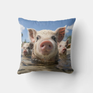 Coussin Porcs de natation de haute qualité Bahamas Plage d