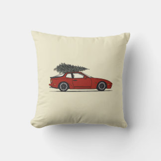 Coussin Porsche 944 Christmas Illustration