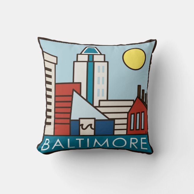 Coussin Port intérieur de Baltimore (Recto)