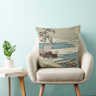 Coussin Port japonais en hiver
