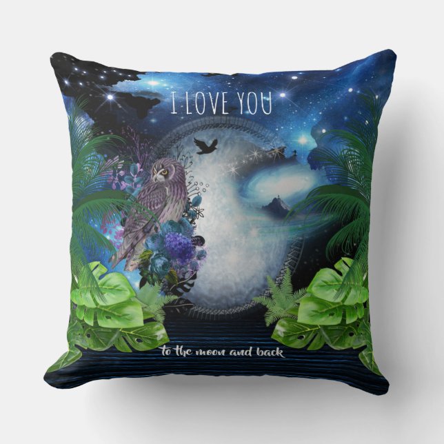Coussin Portail de stargate, décor domestique fantaisiste (Recto)