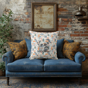 Coussin portatif Bulldog anglais personnalisé Abst