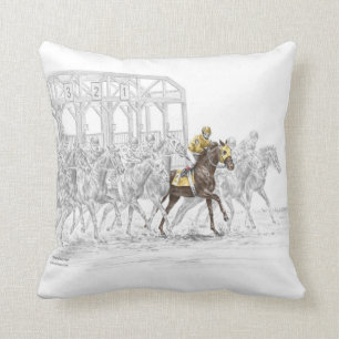 Coussin Porte démarrante de course de cheval
