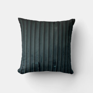 Coussin Porte en bois noir et gris