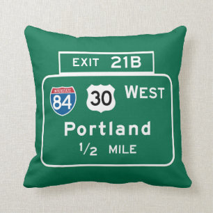 Coussin Portland, OU panneau routier