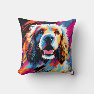 Coussin Portrait Abstrait Cocker Spaniel